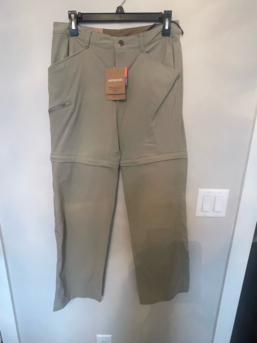 Patagonia Women's Quandary Convertible Pants in Light Gray
